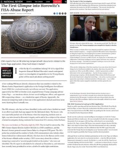 Read more about the article First Look into Horowitz’s FISA-Abuse Report