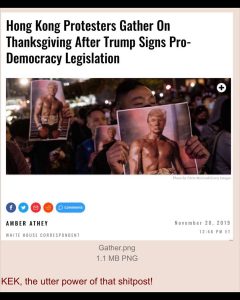 Read more about the article Hong Kong Protesters Gather on Thanksgiving After Trump Signs Pro-Democracy