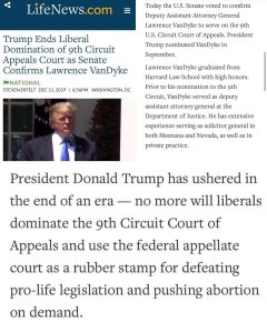 Read more about the article Trump Ends Liberal Domination of 9th Circuit Appeals Courts as Senate Confirms Lawrence VanDyke