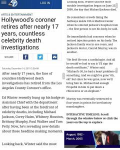 Read more about the article Hollywood’s Coroner Retires After Nearly 17 Years, Countless Celebrity Death Investigations