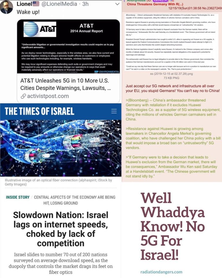 Read more about the article Well Whaddya Know! No 5G For Israel