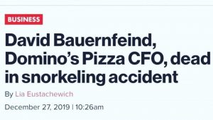 Read more about the article Domino’s Pizza David Bauernfeind CFO Dead in Snorkeling Accident