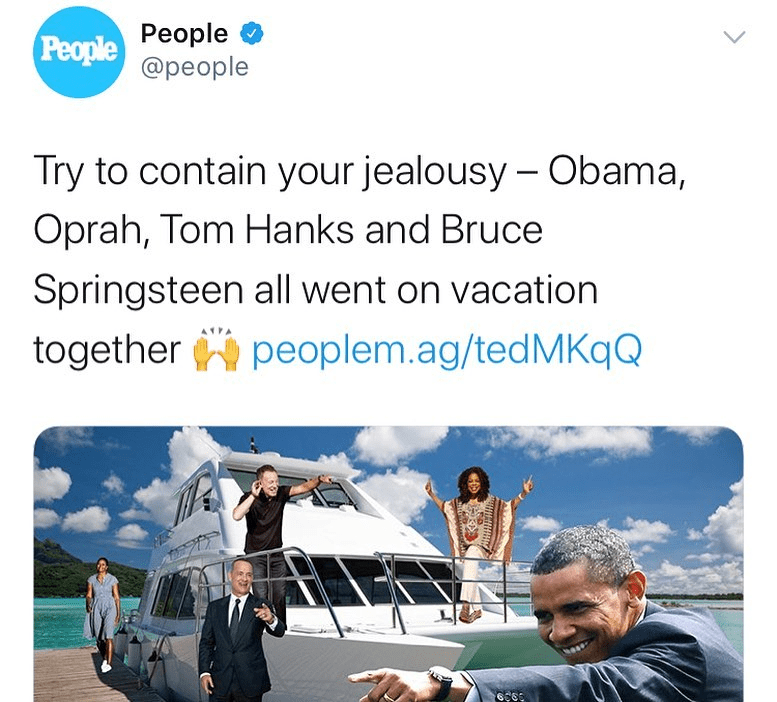 Read more about the article Obama, Oprah, Tom Hanks and Bruce Springsteen All Went on Vacation Together