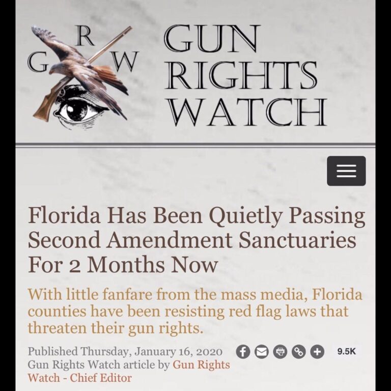 Read more about the article Florida Has Been Quietly Passing Second Amendment Sanctuaries For 2 Months Now