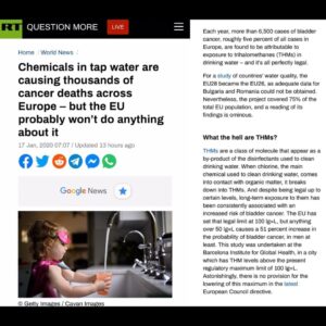 Read more about the article Chemicals in tap water are causing thousands of cancer deaths across Europe — but the EU probably won’t do anything about it