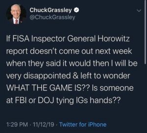 Read more about the article Yes I LOVE THIS MAN!
@senatorchuckgrassley 
WE ARE WATCHING VERY CLOSELY @TheJus…