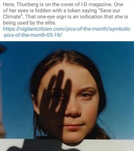 Read more about the article Greta Thunberg is a puppet for the Elite and her masters control her because her…