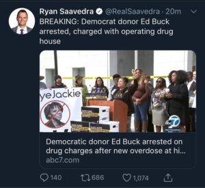 Read more about the article Democrat MegaDonor Ed Buck arrested again. Have docs of donations towards the en…