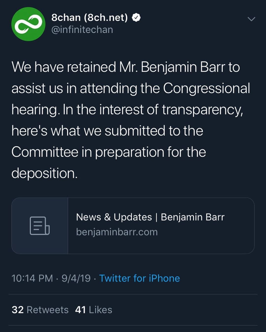 You are currently viewing BREAKING: 
For updates for 8Chan congressional testimony …