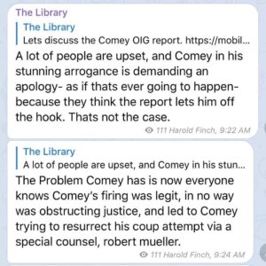 Read more about the article To those who r upset that James Comey is not being indicted, here’s a message fr…