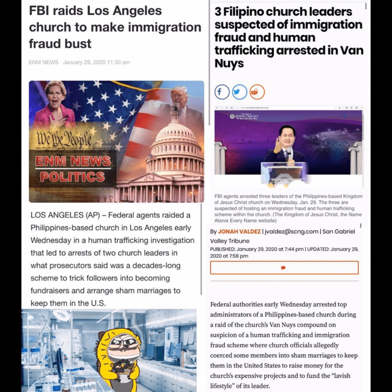 Read more about the article FBI Raids Los Angeles Church To Make Immigration Fraud Bust