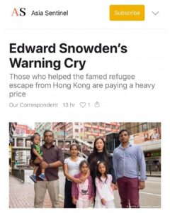 Edward Snowden’s Warning Cry