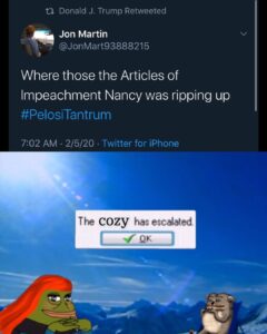 Read more about the article Where Those The Articles Of Impeachment Nancy Pelosi Was Ripping Up? #PelosiTantrum