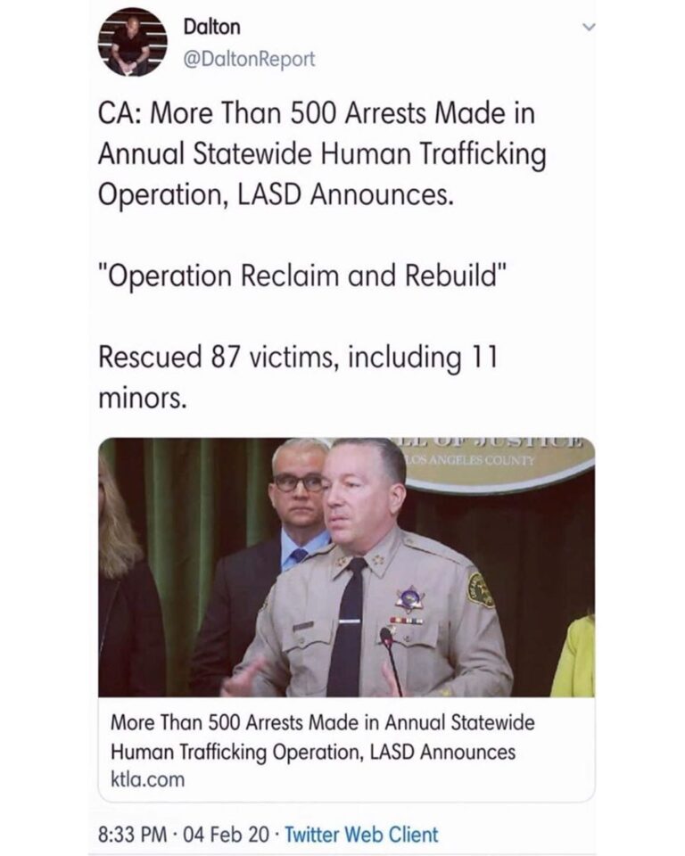 Read more about the article CA: More Than 500 Arrests Made in Annual Statewide Human Trafficking Operation, LASD Announces