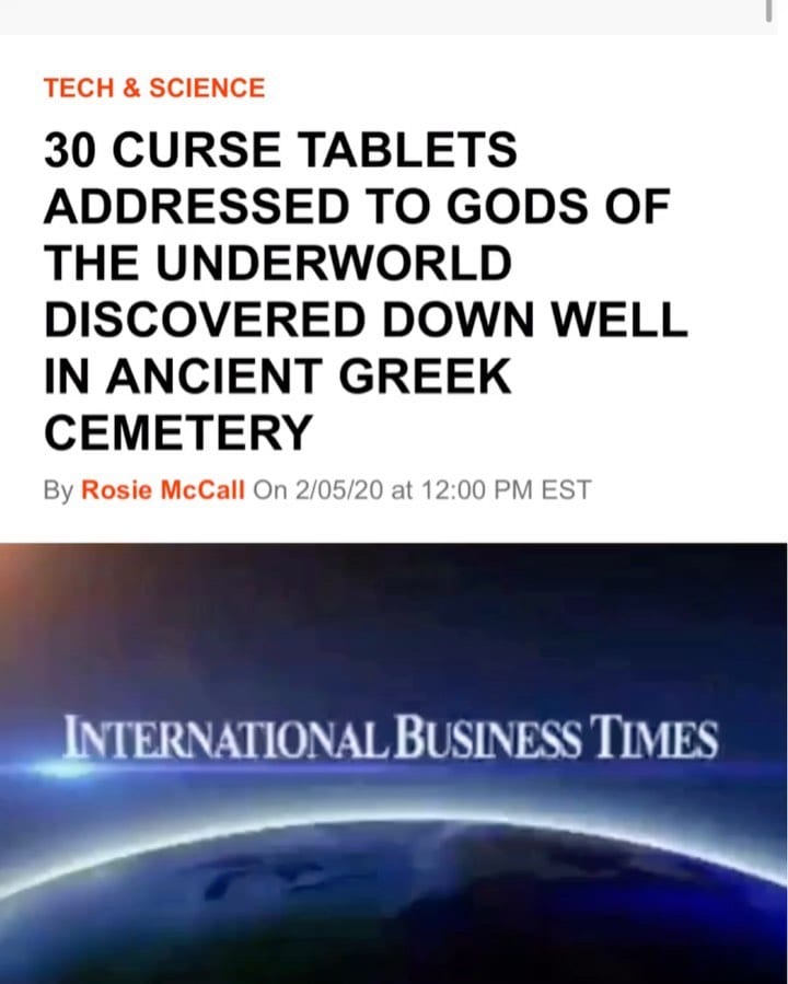 Read more about the article 30 Cursed Tablets Addressed To Gods Of The Underworld Discoved In Ancient Greek Cemetery