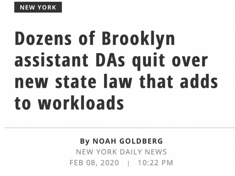 Read more about the article Dozens Of Brooklyn Assistant DA’s Quit Amid New State Law Increasing Workloads