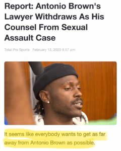 Read more about the article Report: Antonio Brown’s Lawyer Withdraws As His Counsel From Sexual Assault Case