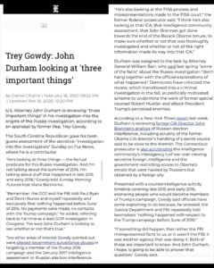 Read more about the article Trey Gowdy: John Durham Looking At “Three Important Thing”