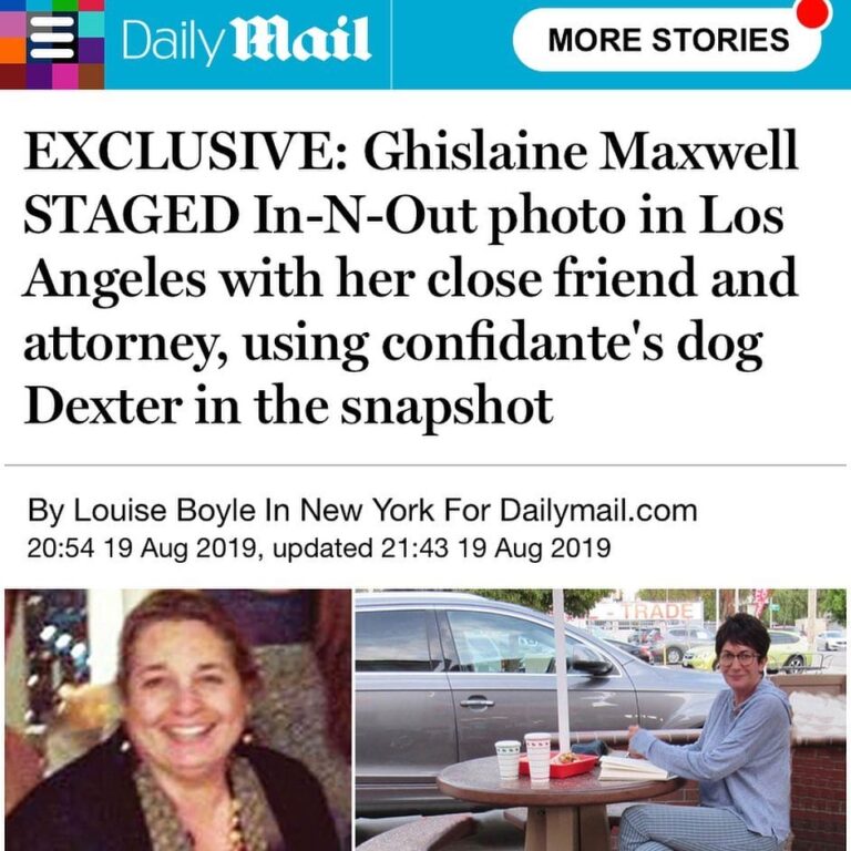 Read more about the article Ghislaine Maxwell staged her photo at In-N-Out with her close friend and attorne…