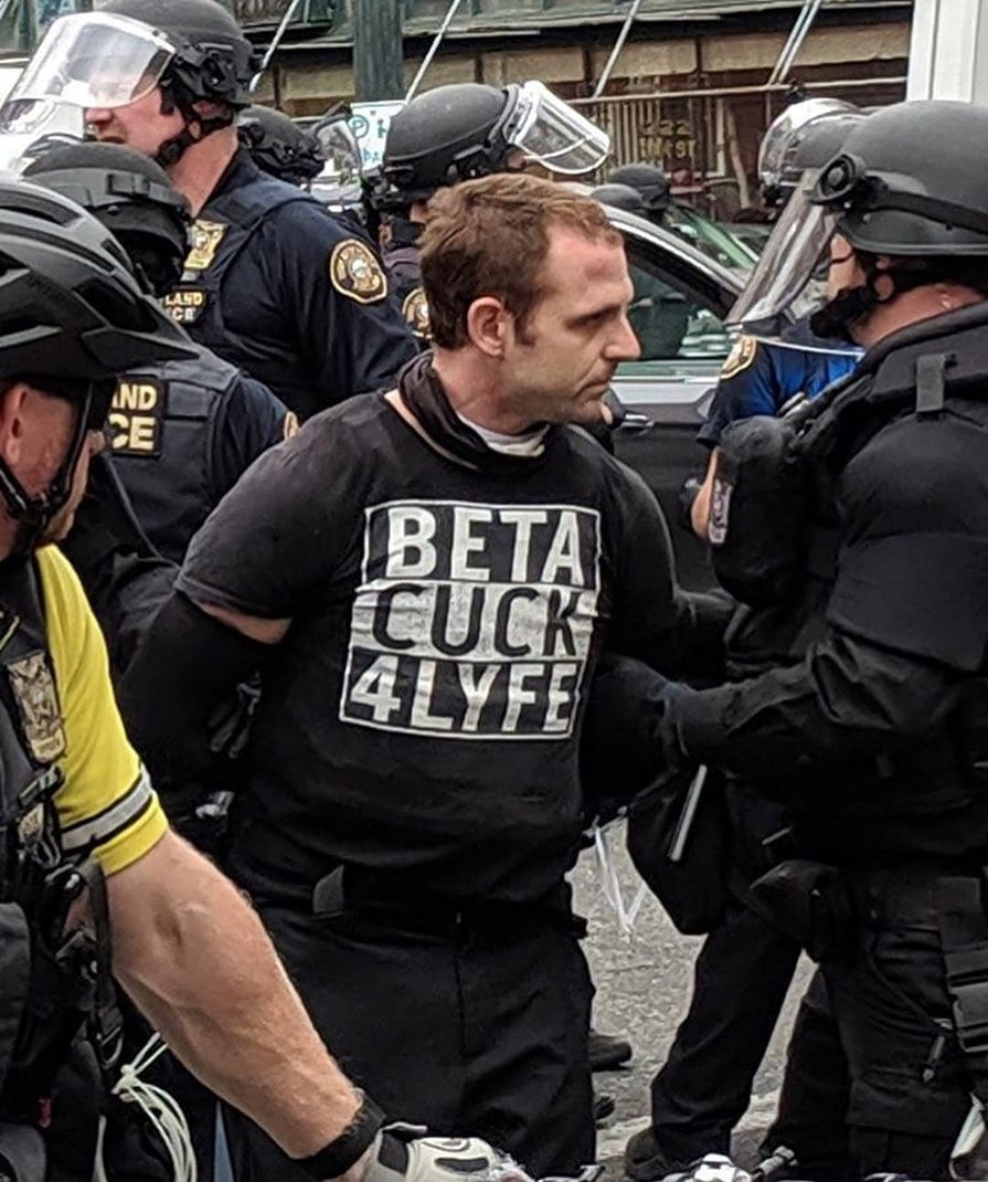 You are currently viewing A beta anqueefa fart being arrested in Portland. …