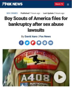 Read more about the article Boy Scouts Of America Files For Bankruptcy After Sex Abuse Lawsuits