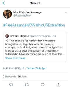 Read more about the article This is Julian Assange’s mother. NO HE IS NOT DEAD….