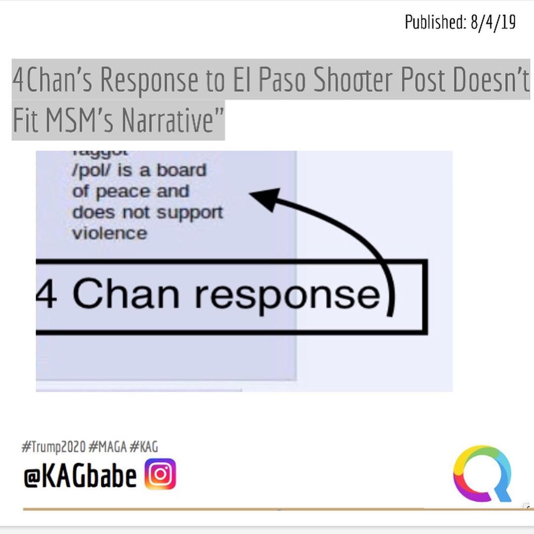 You are currently viewing 4Chan’s Response to El Paso Shooter Post Doesn’t Fit MSM’s Narrative”
_
_
_
4 Ch…