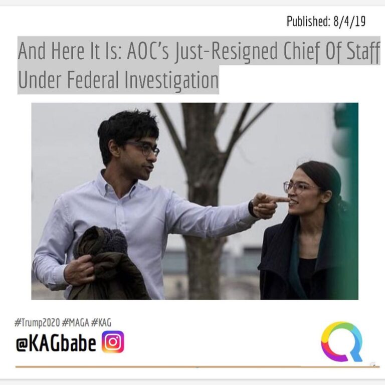 Read more about the article And Here It Is: AOC’s Just-Resigned Chief Of Staff Under Federal Investigation
_…