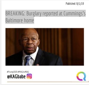 Read more about the article BREAKING: Burglary Reported at Elijah Cummings Home 
Source: …