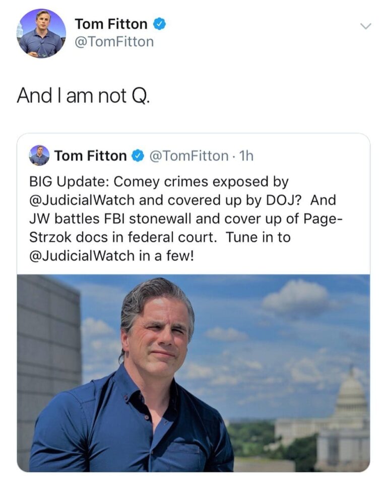 Read more about the article Obviously @tomfitton isn’t Q silly goose! We are trending #AskTheQ on twitter pl…