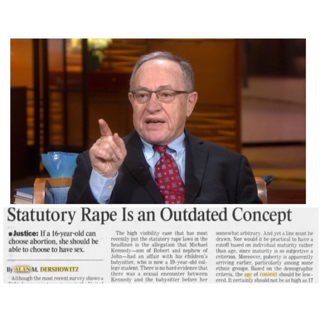 You are currently viewing 1990 article resurfaced written by renown Harvard Lawyer Professor Alan Dershowi…