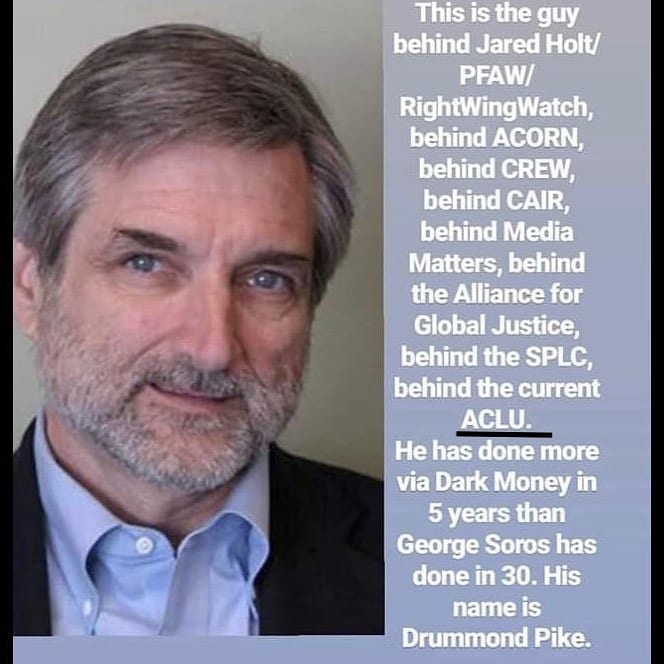 Read more about the article #DrummondPike – Bigger than #GeorgeSoros . Drummond Pike is the far left crminal…