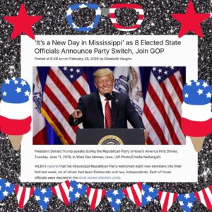 Read more about the article ‘It’s a New Day in Mississippi’ as 8 Elected State Officials Announce Party Switch, Join GOP
