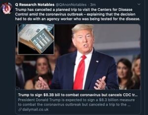 Read more about the article CDC Worker Tested For Coronavirus, Trump Cancels Meeting With CDC