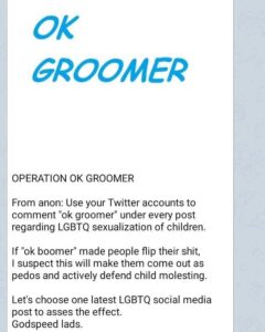 Read more about the article Operation “OK GROOMER”