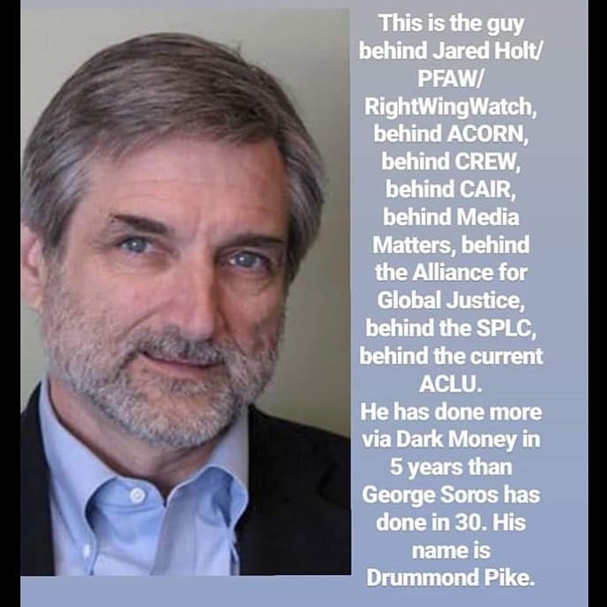 Read more about the article #DrummondPike – Bigger than #GeorgeSoros . Drummond Pike is the far left masterm…