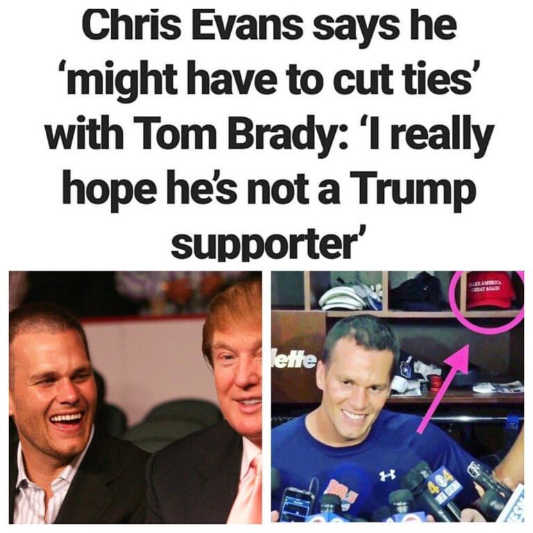 Read more about the article Like Tom Brady really values your friendship. You’re a BULLY!!!  #ChrisEvans #Bu…
