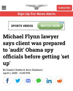 Read more about the article Michael Flynn lawyer says client was prepared to 'audit' Obama spy officials before getting 'set up'
