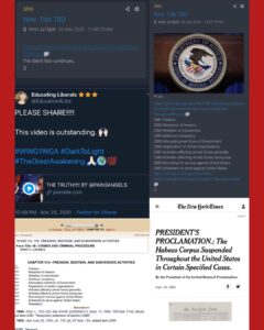 Read more about the article New Q
Featuring the kid @educatingliberals 
#TheGreatAwakening…