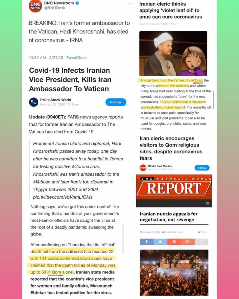 Read more about the article TMB Update: ????China/Italy/Iran/Israel????
There’s a lot more here…
Look for the Nuncios.
Holy See power structure.
#TheGreatAwakening 2020-02-27 19:02:16