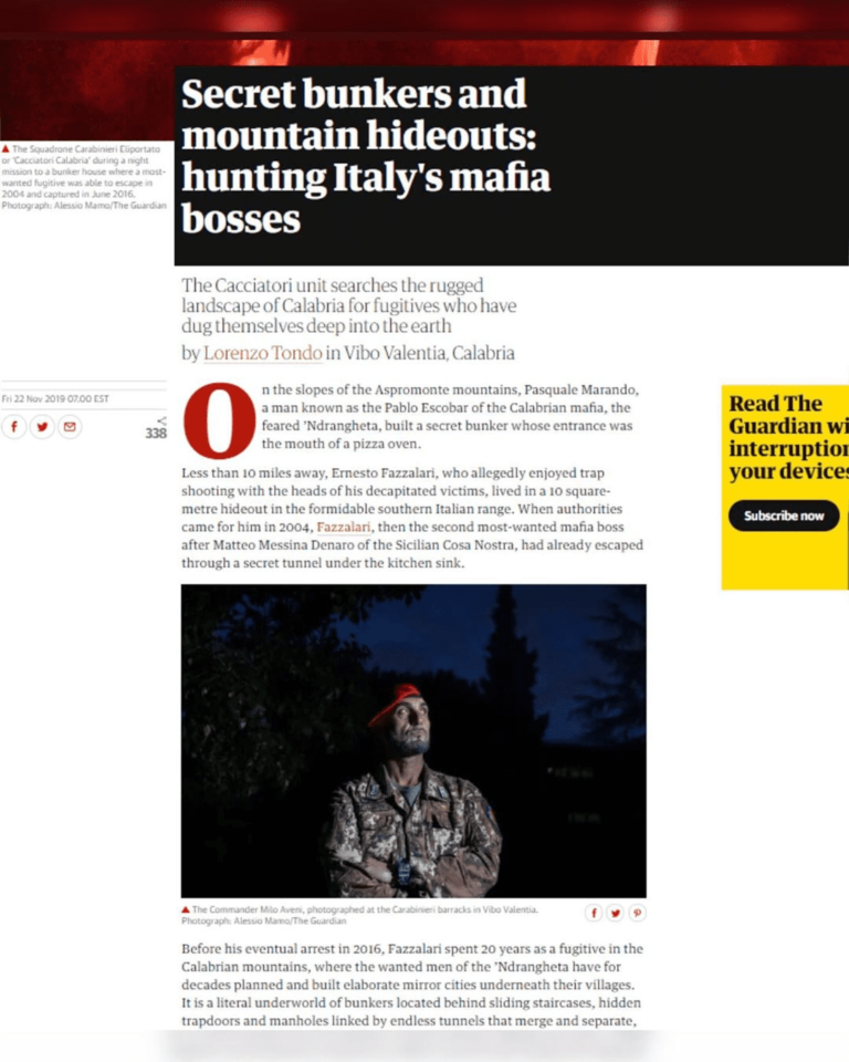 Read more about the article Secret bunkers and mountain hideouts: hunting Italy's mafia bosses