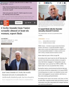 Read more about the article TMB Update: Abusing women seeking spiritual direction…
I’m sure he didn’t abuse any of the disabled tho… Btw i just now am able to create captions but still can’t comment back.
#TheGreatAwakening 2020-02-22 15:53:55