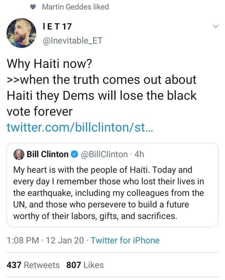 Read more about the article The will lose black vote once Haiti revealed