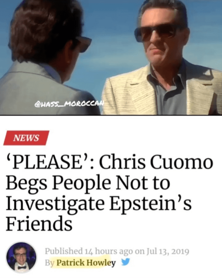 Read more about the article ‘PLEASE’: CNN’s Chris Cuomo Begs People Not to Investigate Epstein’s Friends