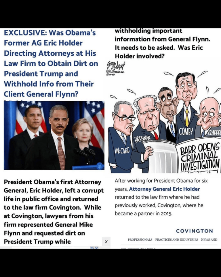 Read more about the article EXCLUSIVE: Was Obama's Former AG Eric Holder Directing Attorneys at His Law Firm to Obtain Dirt on President Trump and Withhold Info from Their Client General Flynn?
