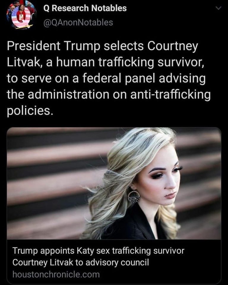 Read more about the article President Trump selects Courtney Litvak, a human trafficking survivor, to serve on a federal panel advising the administration on anti-trafficking policies