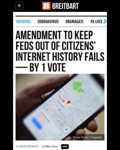 Read more about the article Feinstein (D-CA), and Graham (R-SC) Voted Against an Amendment to Keep Feds Out of Citizens Search History – Fails By 1 Vote
