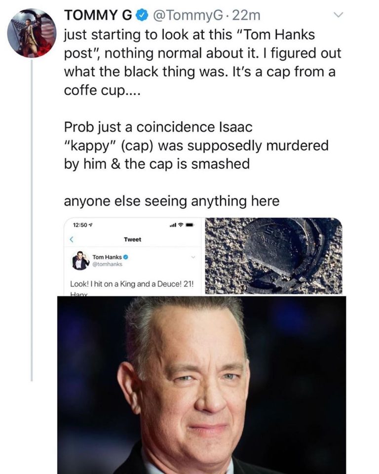 Read more about the article Alleged Pedophile Tom Hanks New Bizarre Tweet May Reference Issac Kappy’s Suicide