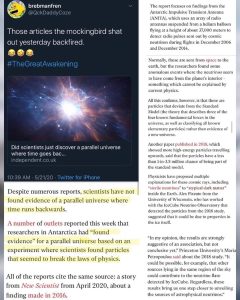 Read more about the article Mocking Bird Media Attempts To Cover Up Scientist Claims Of Parallel Universe…