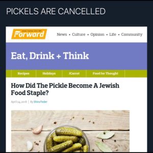 Read more about the article (((PICKLES))) ARE FUCKIN CANCELLED
But hey what do I kno….Just keep putting those salty kosher green ogre dicks in you…